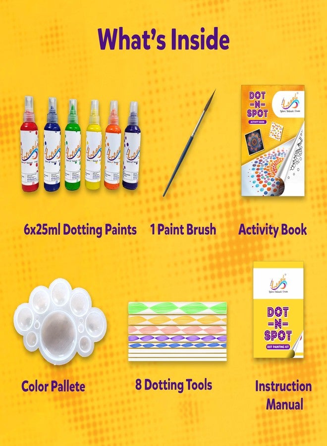 Artiggle DOT-N-SPOT| DIY Dot Painting Kit | Activity Kit For All Ages | Gifts For Kids | Mess-Free Art & Craft Activity For Girls & Boys | Mandala Art Kit | Coloring And Painting Kits,Multi Color - Image 4